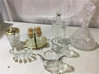 Cut Glass Decanters, Jelly Jar