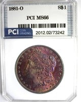 1881-O Morgan MS66 LISTS $10000