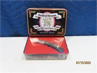 Smith & Wesson 150th Year Pocket Knife Tin MINT