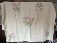Vintage Cross Stitch Tablecloth