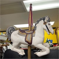 Huge ceramic merry go round horse