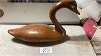 Large wooden goose, 30 inches long, 19 inches