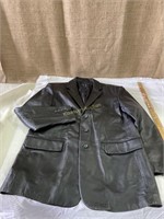 Alfani soft Leather Men’s Coat, Medium
