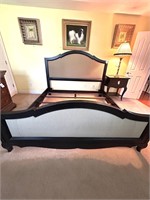 KING BED ~ HB, FB, RAILS, FABRIC MATCHES CHAIR