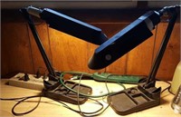 2 desk lamps& 2 multi plug power strips