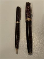 Vintage Parker fountain pen and pencil set