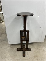adjustable wooden lamp table 10 1/2 in in