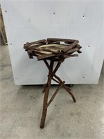 Decorative wooden mini table 16 in in diameter 24