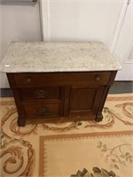 Victorian washstand with marble top