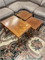 Three Danish teak mid century tables