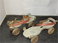Vintage Metal Roller Skates