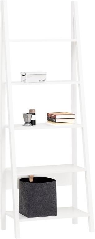 SoBuy FRG61  5 Tiers Ladder Shelf  White