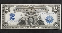 1899 $2 Mini-Porthole Silver Certificate Choice AU