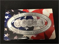 2008 Platinum Edition State Quarters Plated