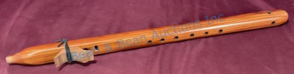 Carved native American wood flute