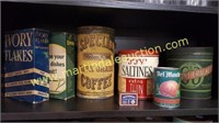 (7) Vintage Containers - Ivory Laundry Detergent,