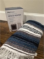 Pro Breeze Mini Ceramic Space Heater and Blanket
