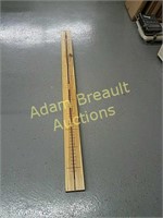 Custom 74 inch solid wood growth chart