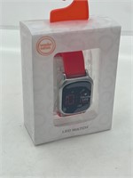 Watch with Red Strap