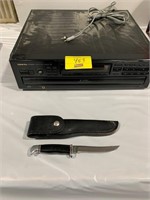 ONKYO CD CHANGER, BUCK KNIFE