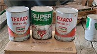 Texaco & Conoco Oil Cans