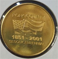 150th anniversary Polk county token