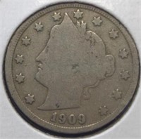 1909 Liberty Head V. Nickel