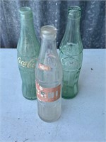 3 Vintage Coca-Cola Bottles