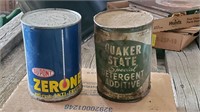DuPont & Quaker State Oil Cans