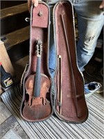 Old Violin in Case