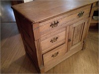 oak cabinet/wash stand