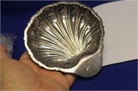 A Rare Silverplated Shell Dish