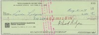 Richard Rodgers signed check