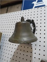 BRASS HANGING WALL MOUNTED BELL
