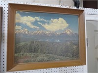 FRAMED GRAND FONTANE NATIONAL PARK PRINT ON BOARD