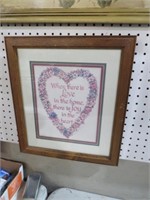 FRAMED LOVE IN HOME PRINT