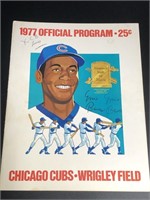 1977 Chicago Cubs Program (with signature?)