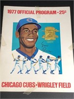 1977 Chicago Cubs Wrigley Field Program