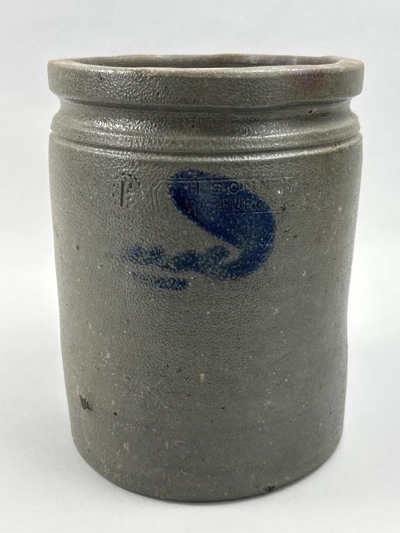 S.H. Sonner Strasburg VA Stoneware Jar.