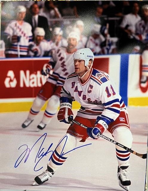Rangers Mark Messier Signed 11x14 with COA