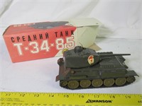1:43 Russian T-34-85 Toy Army Tank - Like NEW