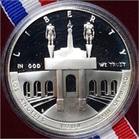1984-S US Olympic Proof Silver Dollar MIB