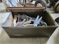 Vintage Crate Full of L Brackets