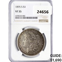 1895-S Morgan Silver Dollar NGC VF35