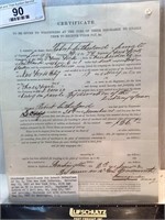CW DISCHARGE CERTIFICATE 79TH NEW YORK
