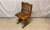 Vintage Solid Pine Side / Accent Chair