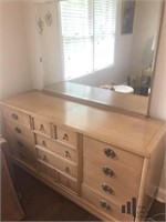 Mid Century Modern Dresser with Mirror by