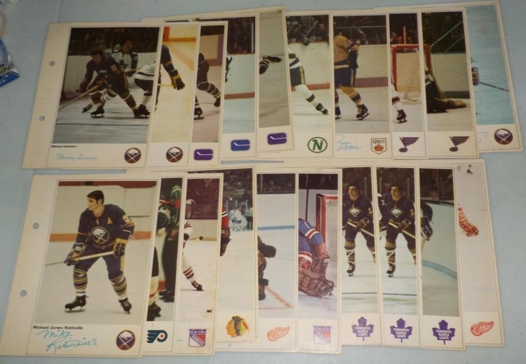 Lot of 20 1971-72 Toronto Sun NHL Action Players