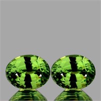 Natural AAA Premium Green Demantoid Pair - VVS