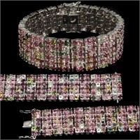 Natural Fancy Colors Tourmaline 274 Carats bracele